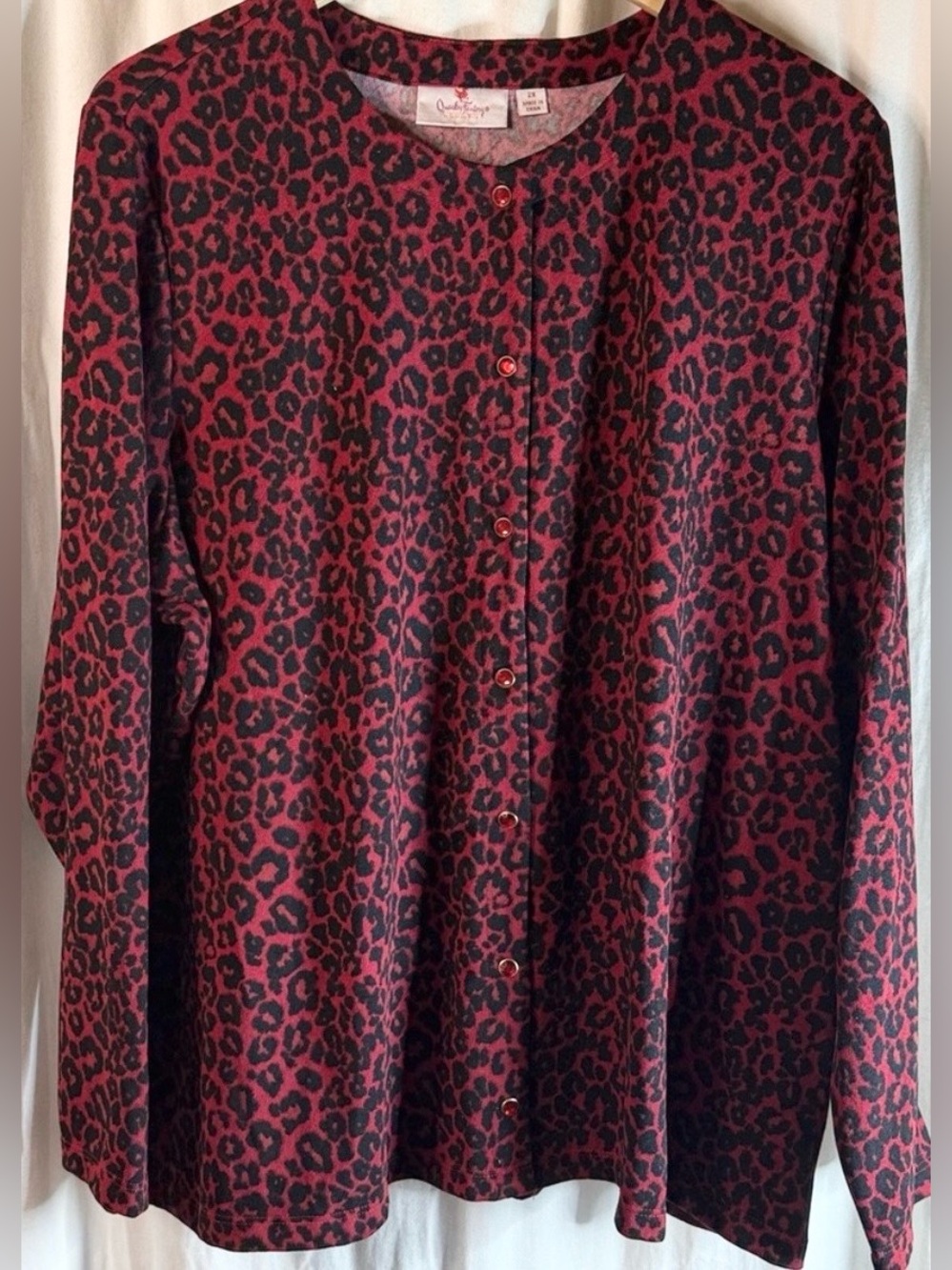 🐆Quacker Factory Leopard Print Cardigan🐆